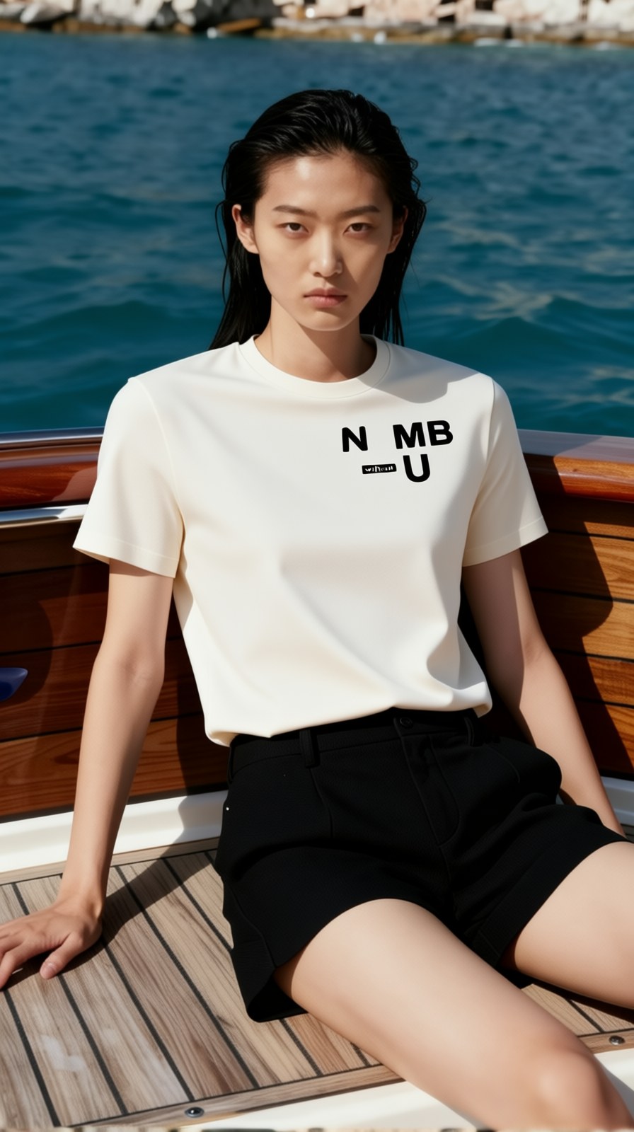 N-MB "Without U" T-Shirt (White), Lookbook